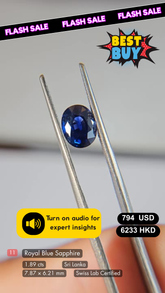 Royal Blue Sapphire Deal (1.89 Cts)